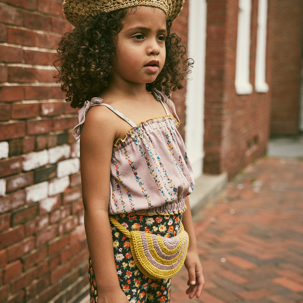 Misha & Puff Child Sydney Blouse Plum Petal Purple Little Botanica