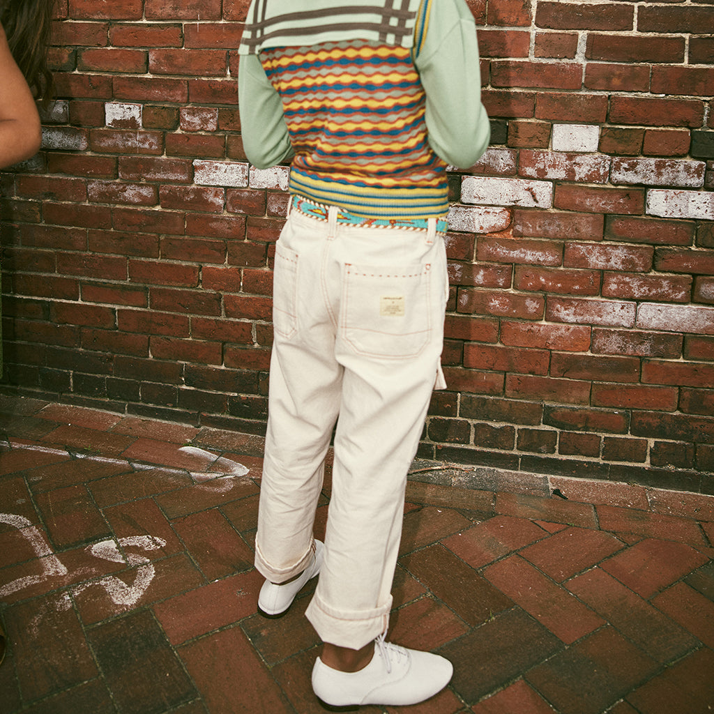 Misha & Puff Child Utility Jeans Gesso Cream Denim