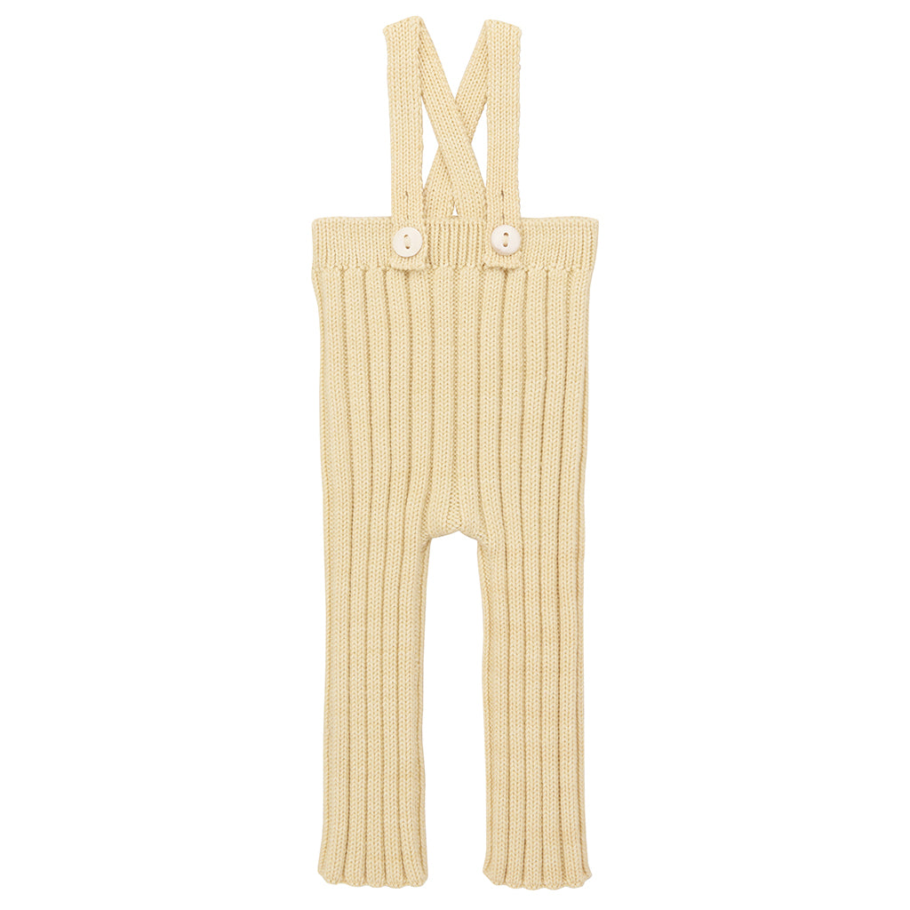 Misha &amp; Puff Baby Rib Overall Leggings Shortbread Yellow