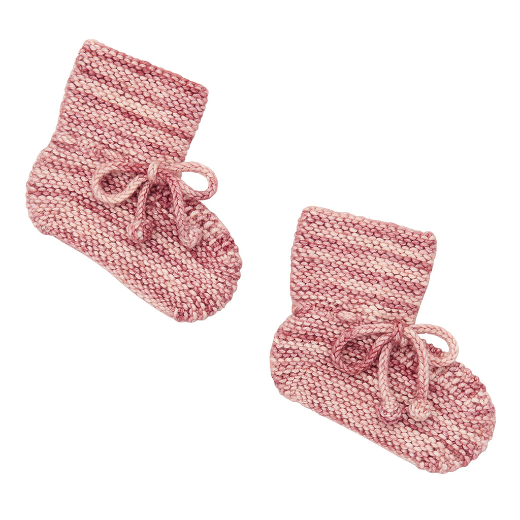 Misha & Puff Baby Classic Booties Prairie Rose Pink