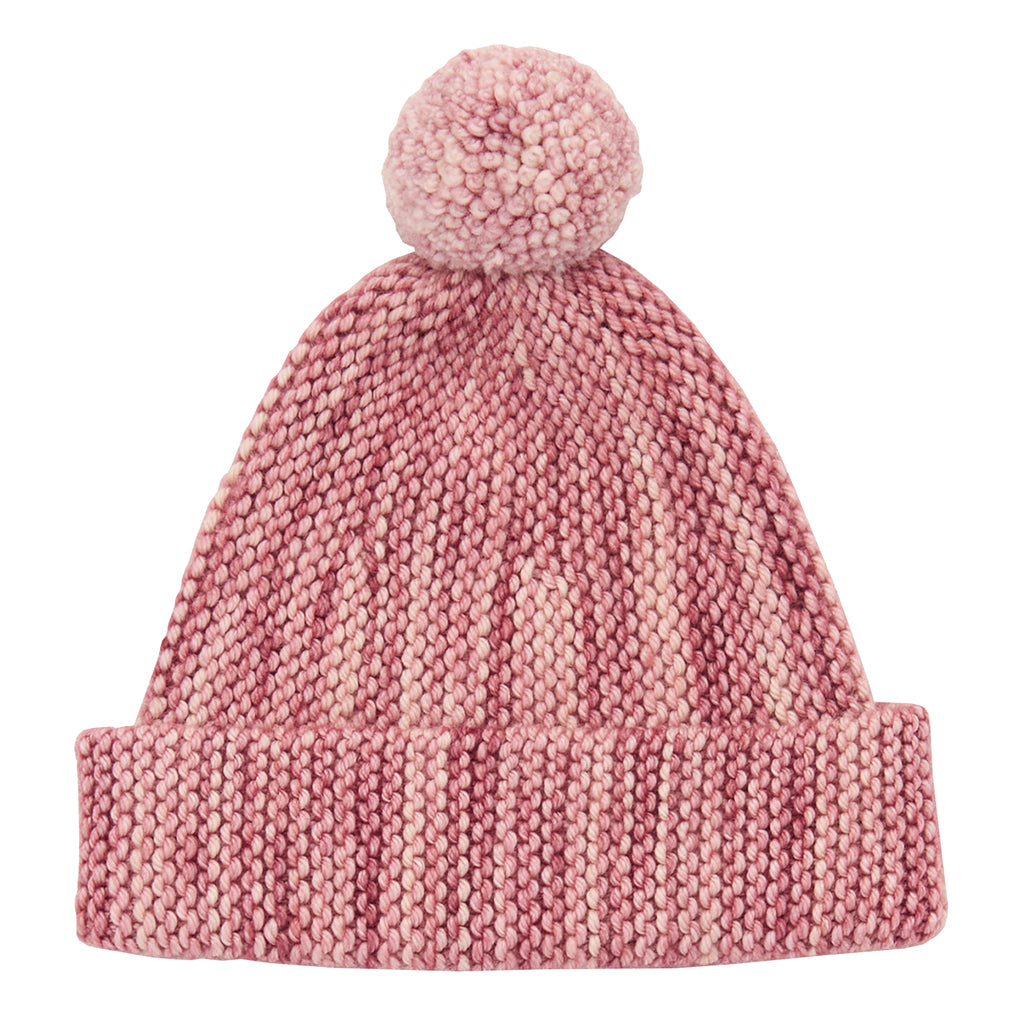 Misha & Puff Baby Garter Hat Prairie Rose Pink