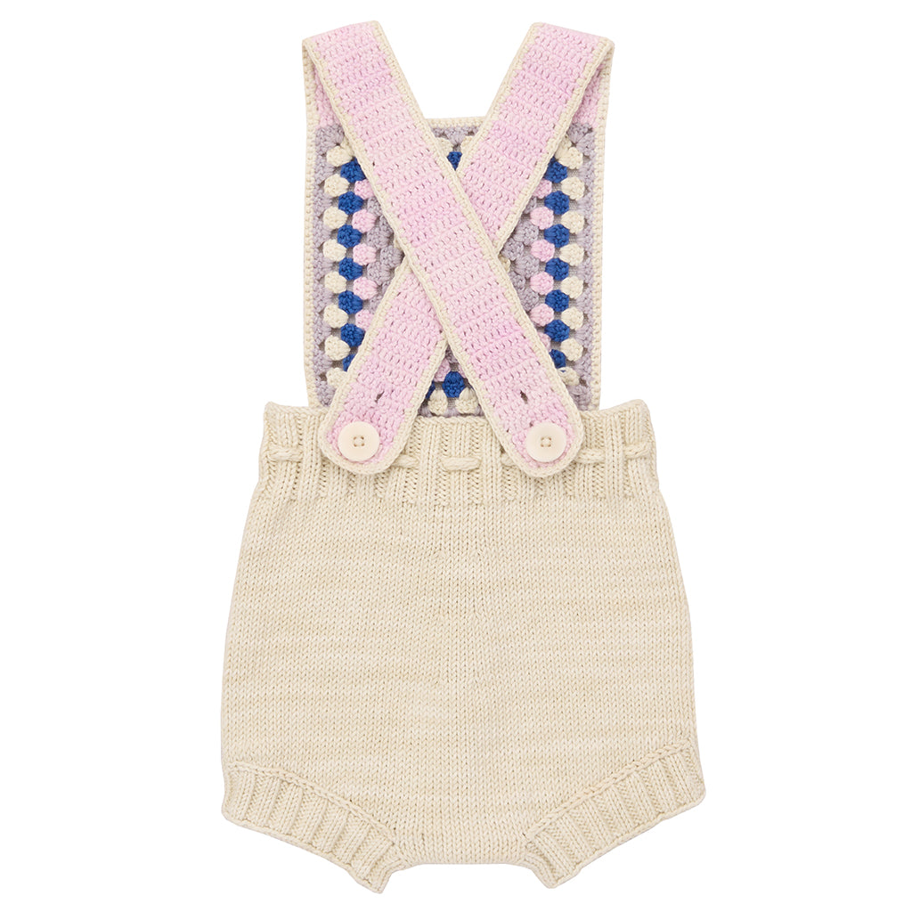 Misha & Puff Baby Lake House Romper Marzipan Cream