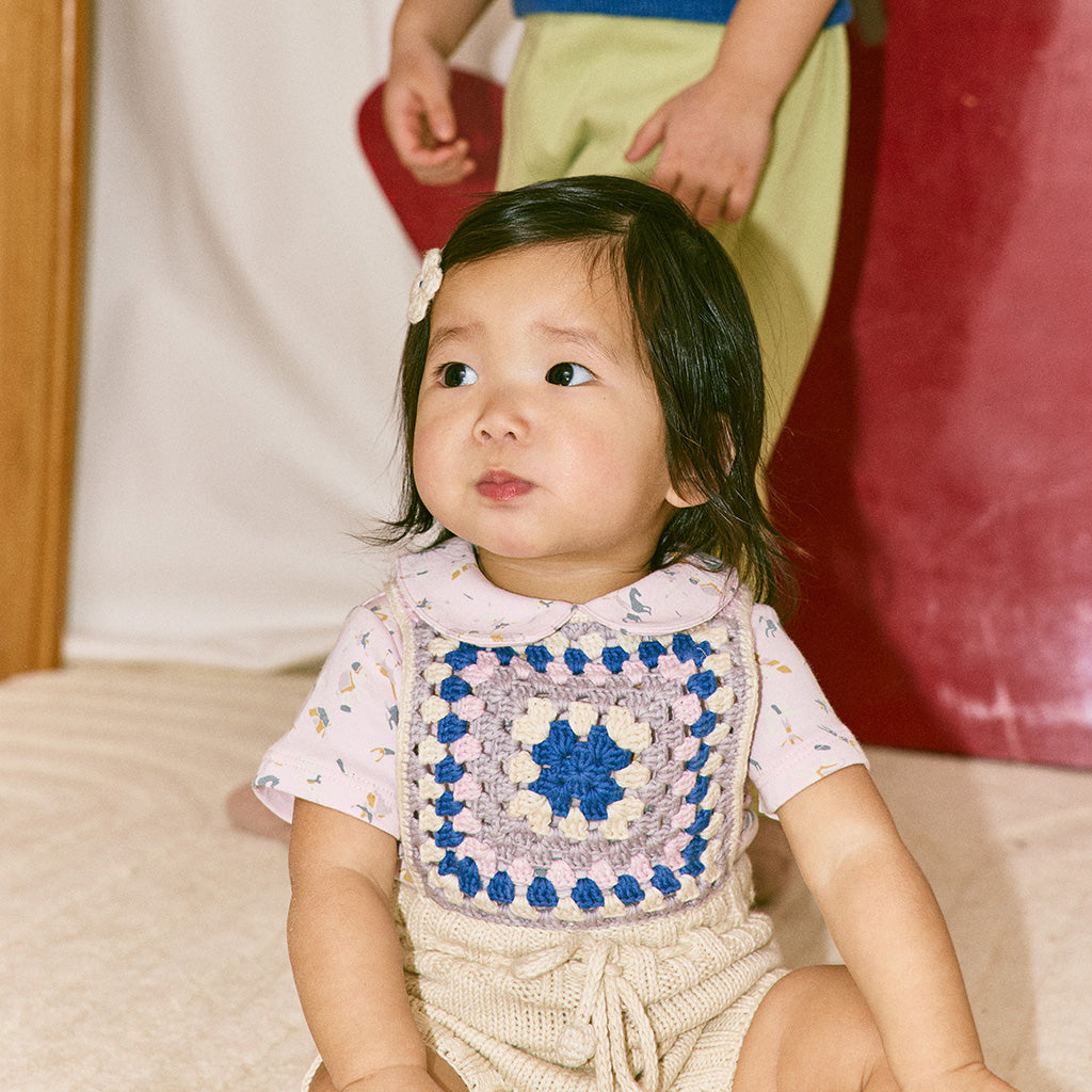 Misha & Puff Baby Lake House Romper Marzipan Cream