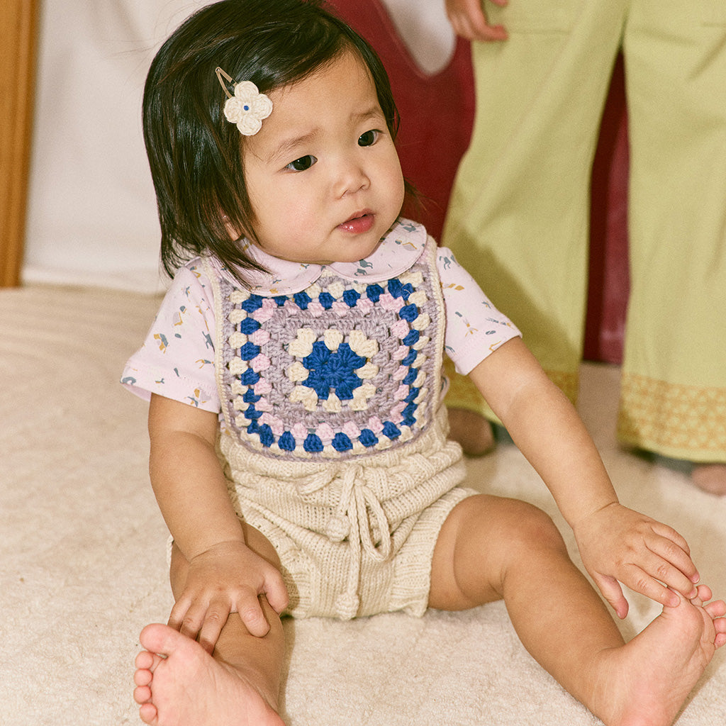 Misha & Puff Baby Lake House Romper Marzipan Cream