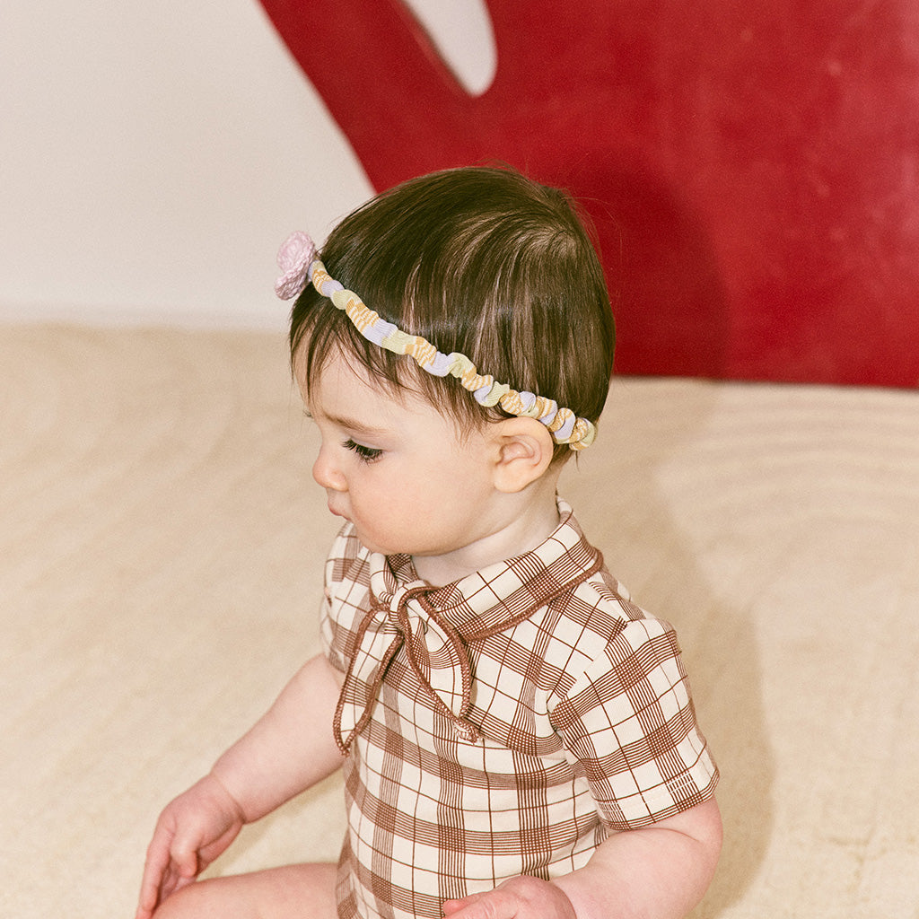 Misha & Puff Baby Leaf Headband Aura Pink