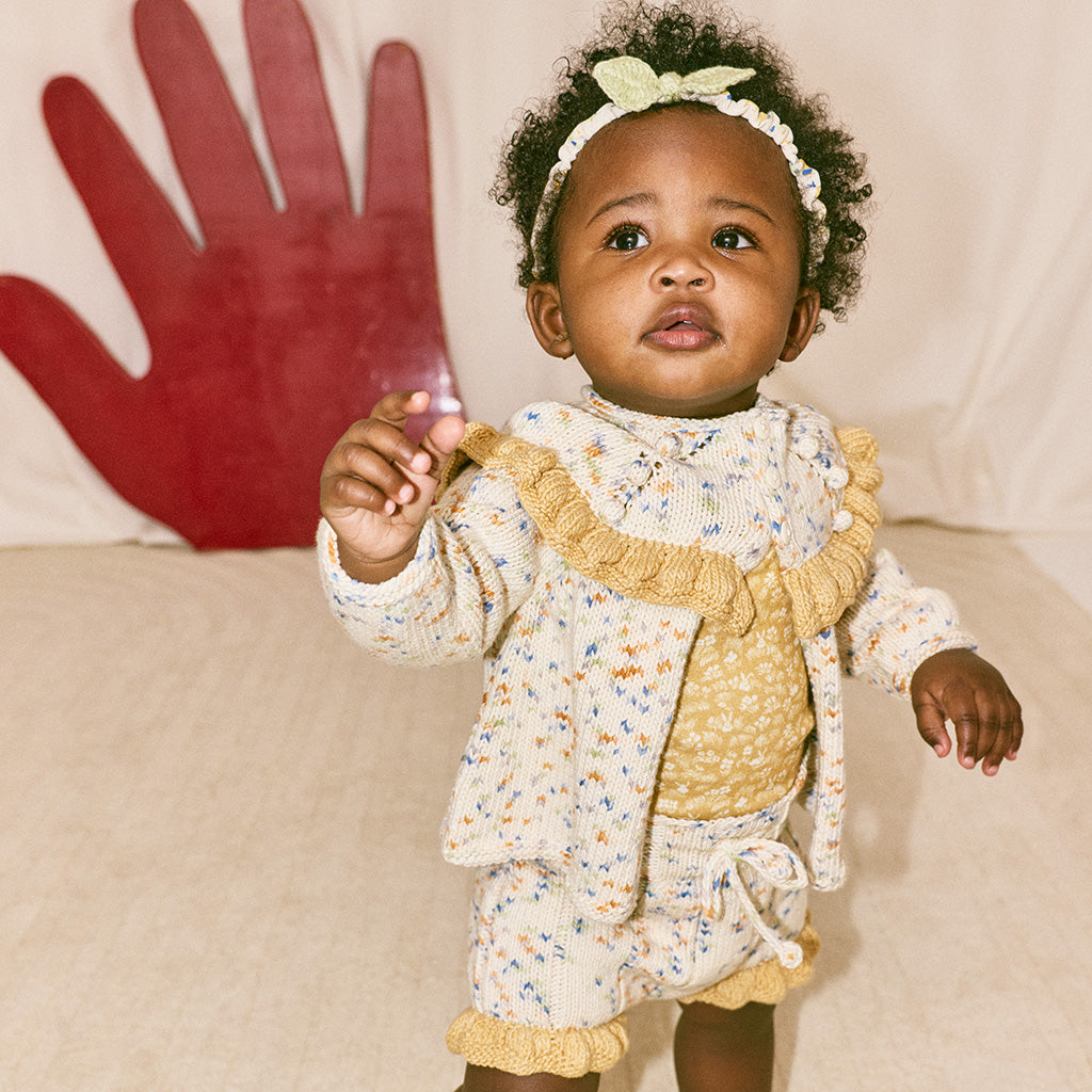 Misha & Puff Baby Leaf Headband Aventurine Green