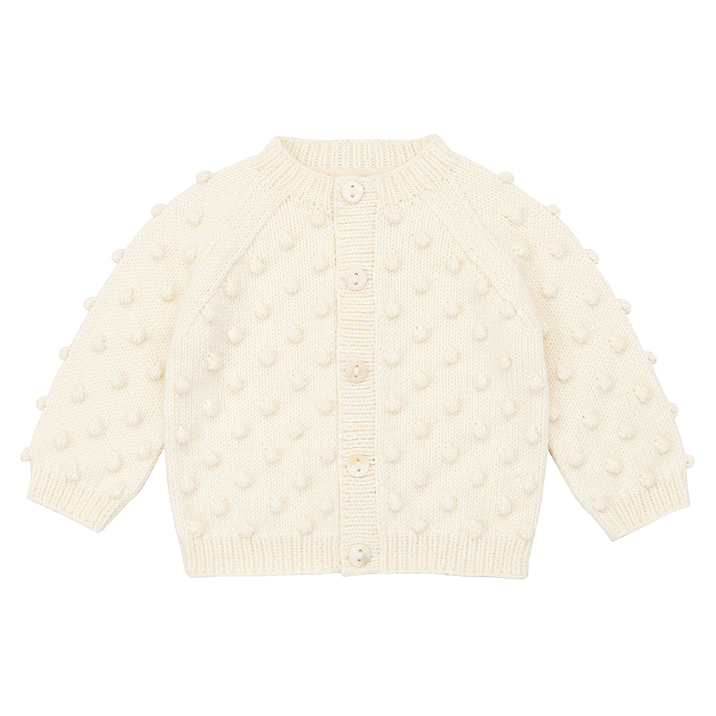 Misha & Puff Baby Popcorn Cardigan Sugar Cream