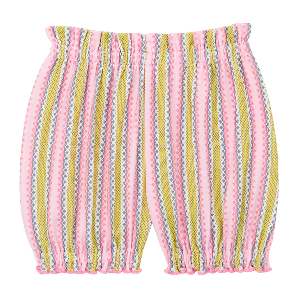 Misha & Puff Child Bubble Shorts Aqua Vaquero Stripes - Advice