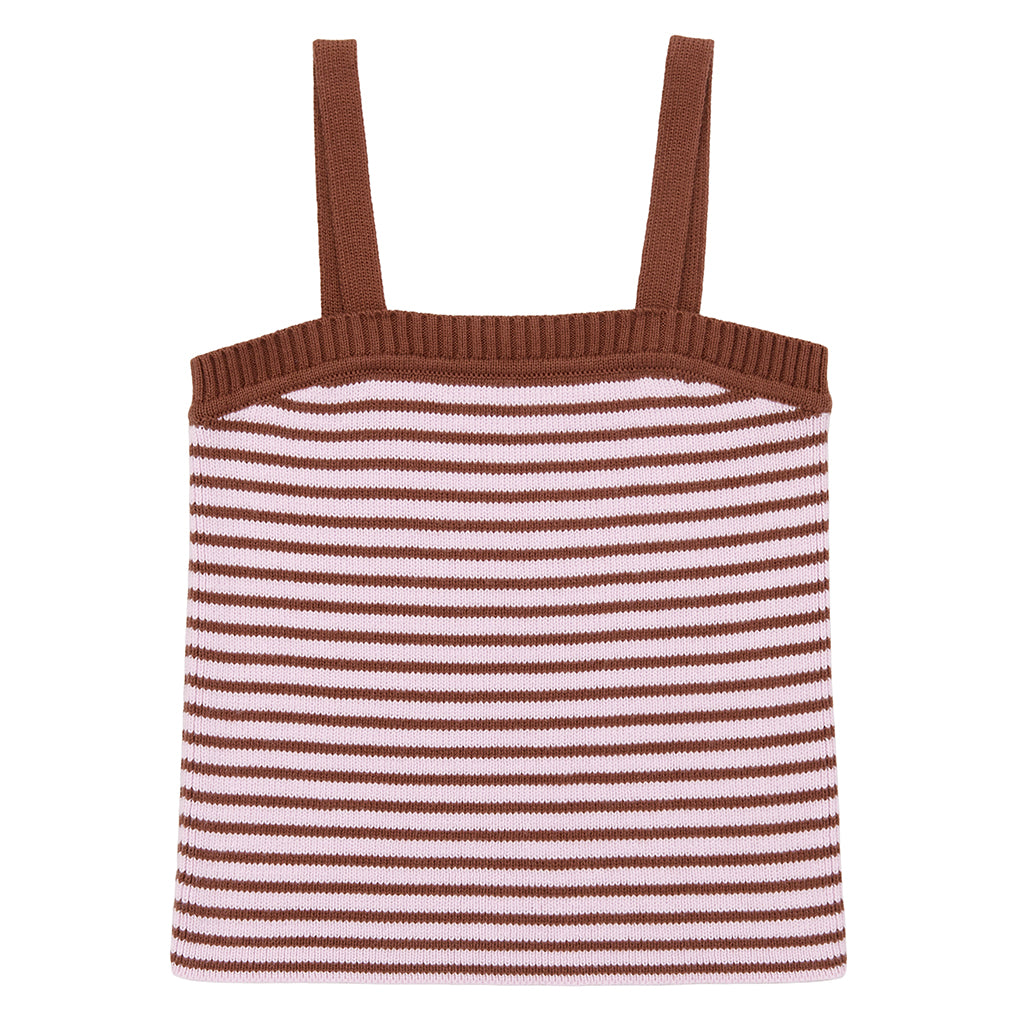 Misha &amp; Puff Child Cami Tank Aura Pink Stripes