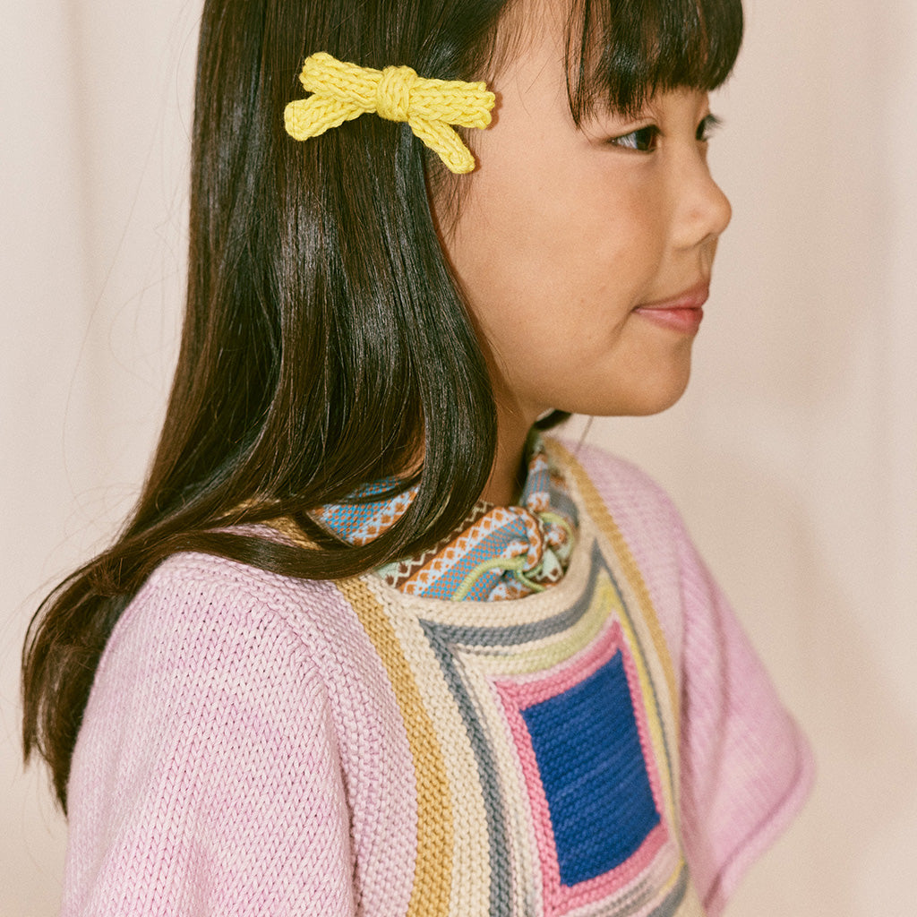 Misha & Puff Child Log Cabin Dress Aura Pink