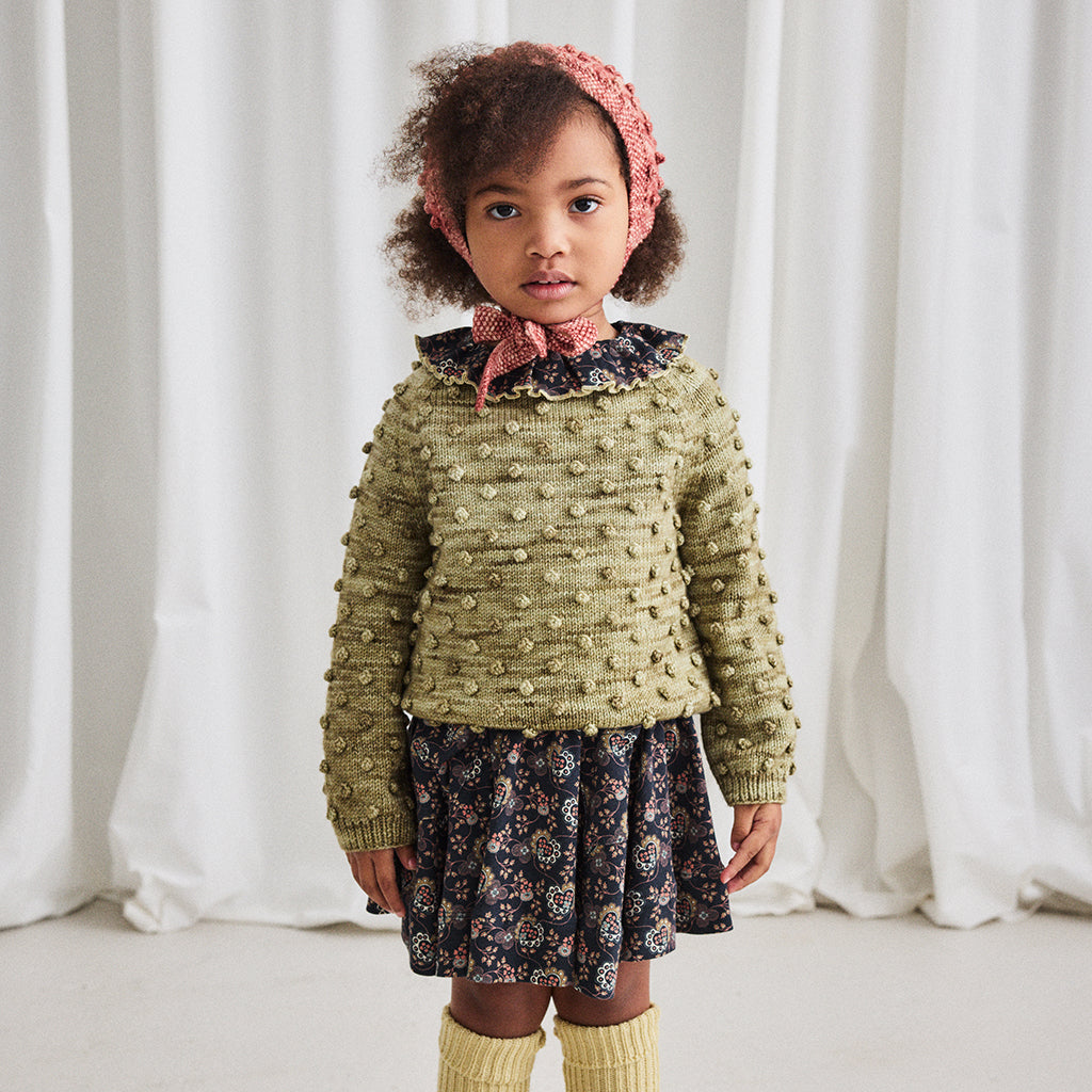 Misha & Puff Child Popcorn Headwarmer Prairie Rose Pink