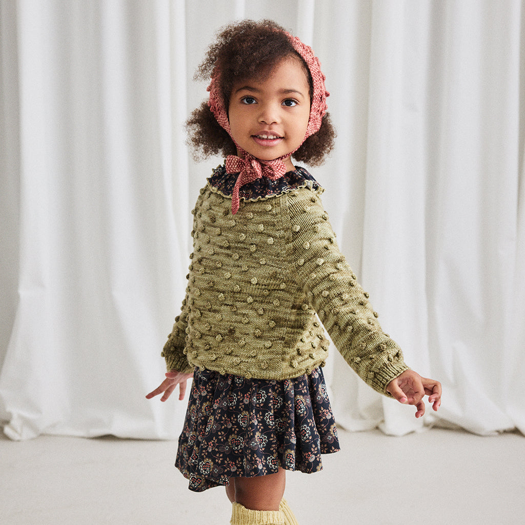 Misha & Puff Child Popcorn Headwarmer Prairie Rose Pink