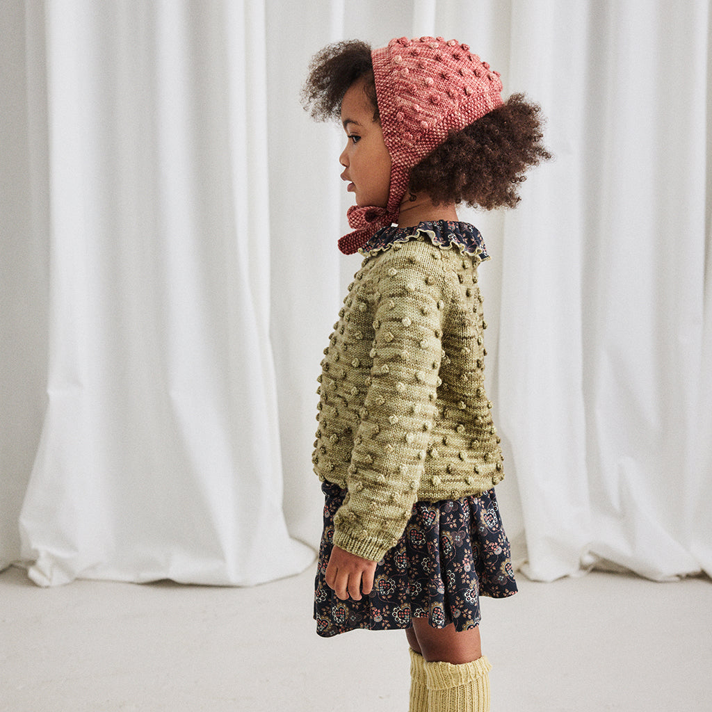 Misha & Puff Child Popcorn Headwarmer Prairie Rose Pink