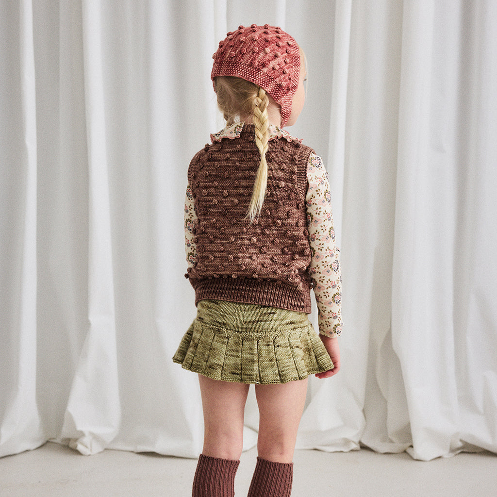 Misha & Puff Child Popcorn Headwarmer Prairie Rose Pink