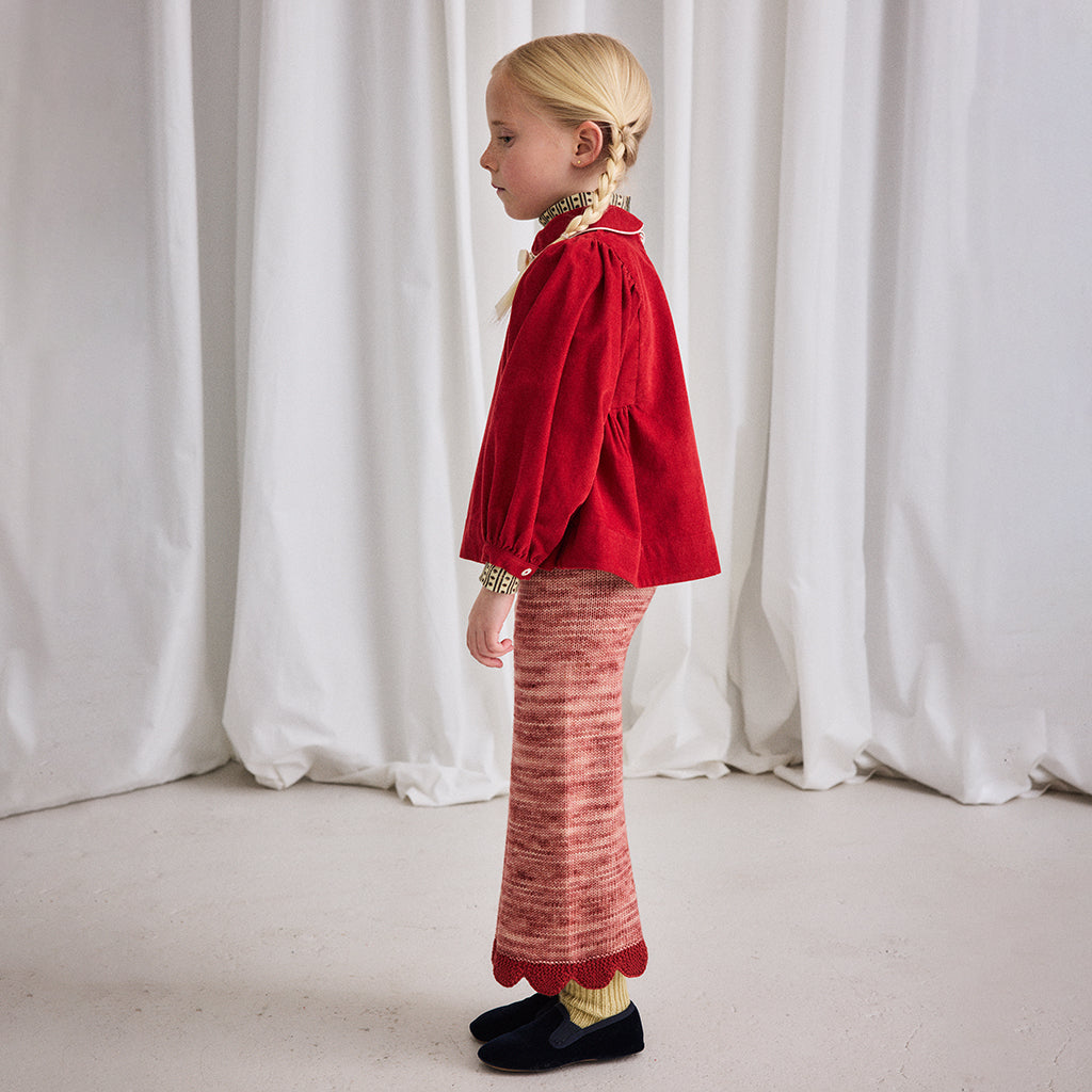 Misha & Puff Child Scallop Edge Pants Prairie Rose Pink