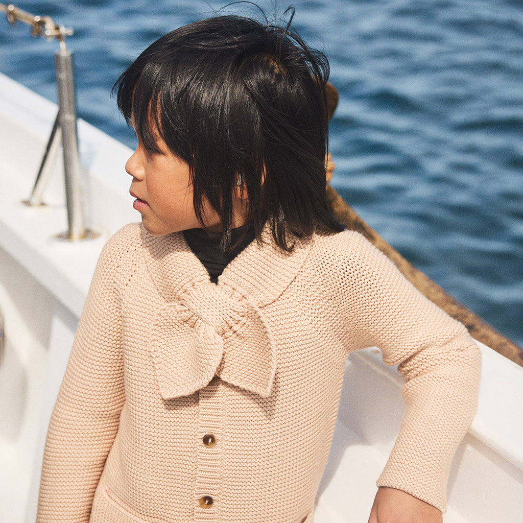 Misha & Puff Child Scout Cardigan Patina Beige