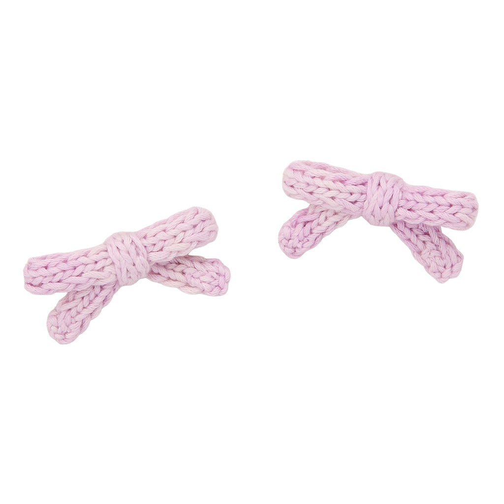 Misha &amp; Puff Child Set Of Two Goldie Bow Hair Clips Aura Pink
