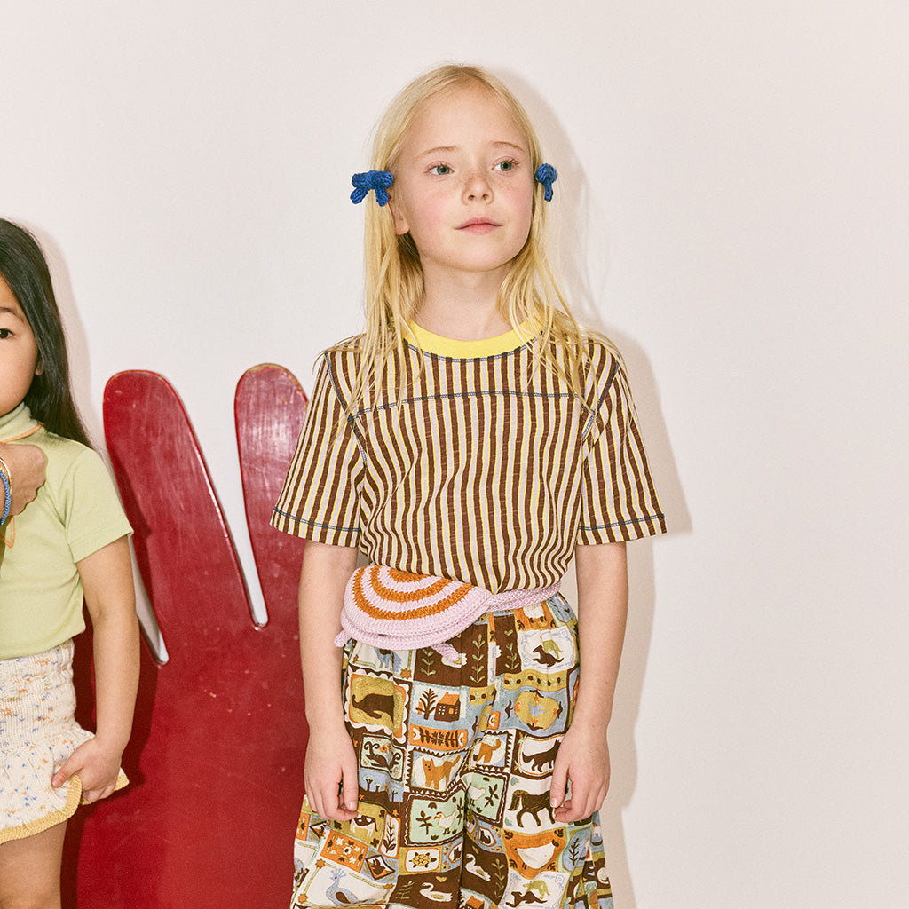 Misha & Puff Child Set Of Two Goldie Bow Hair Clips Blue Ribbon