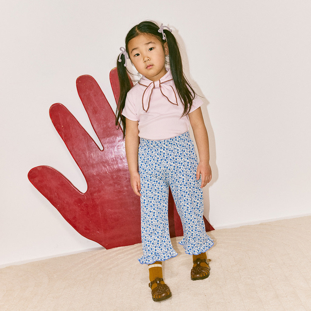 Misha & Puff Child Set Of Two Popcorn Bow Hair Elastics Mist Purple