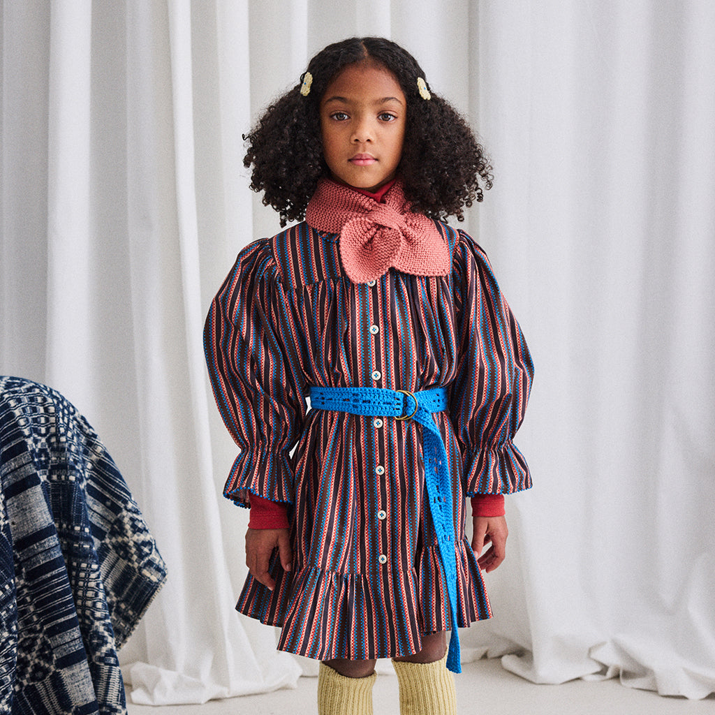 Misha & Puff Child Sledding Scarf Rosewood Pink