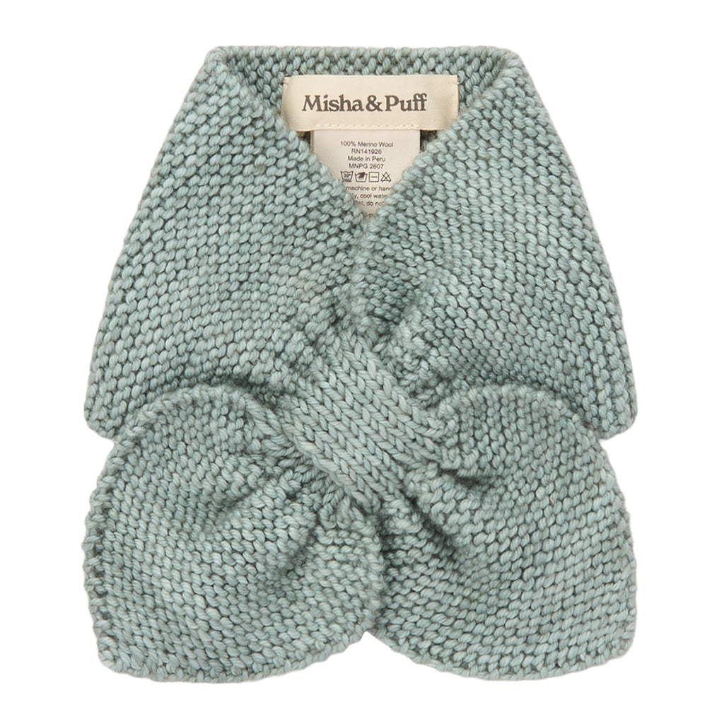 Misha &amp; Puff Child Sledding Scarf Onsen Blue