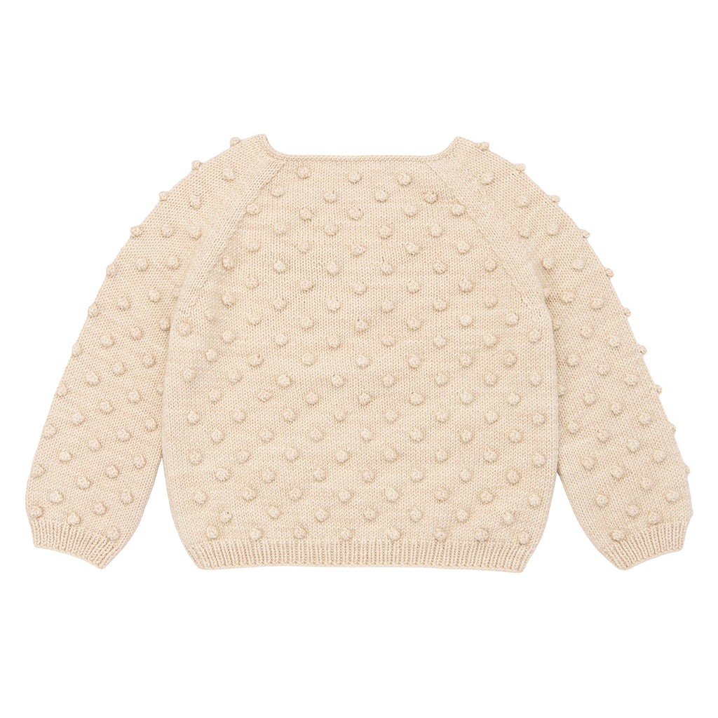 Misha &amp; Puff Child Original Popcorn Sweater String Cream