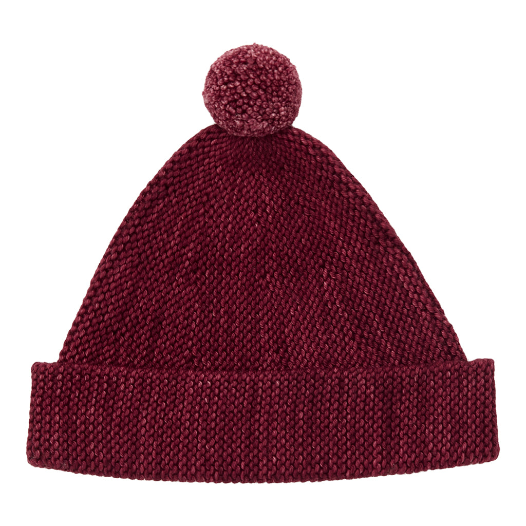 Misha &amp; Puff Child Garter Hat Cambridge Red