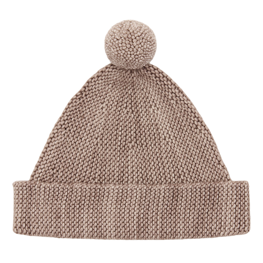 Misha &amp; Puff Child Garter Hat Turtledove Beige