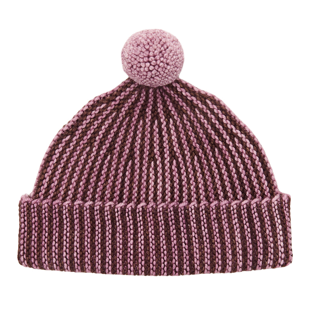 Misha &amp; Puff Child Strata Garter Hat Antique Rose Pink