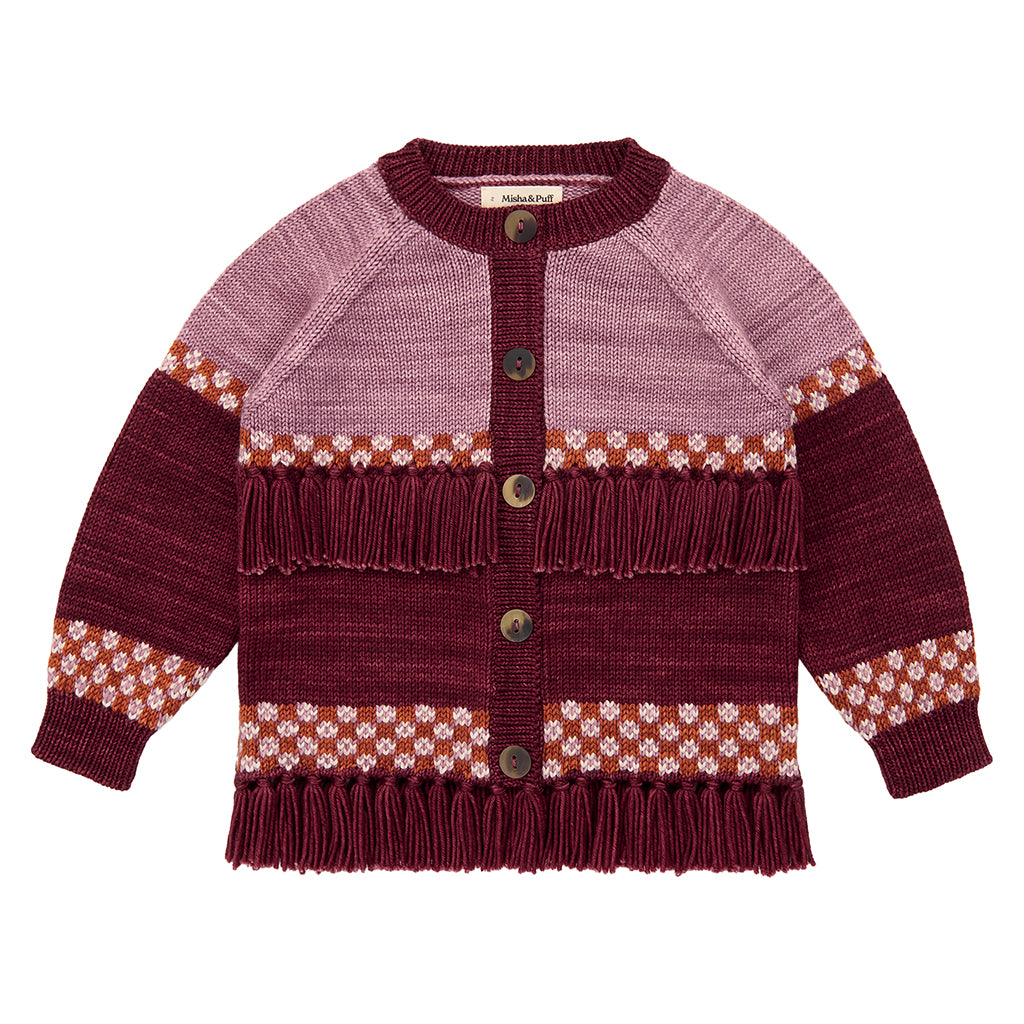 Misha &amp; Puff Child Lore Fringe Jacket Cambridge Red