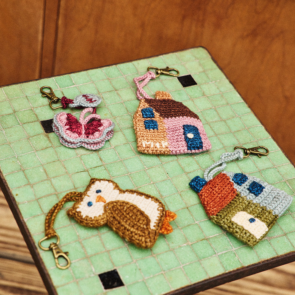 Misha & Puff Home Bag Charm Onsen Blue