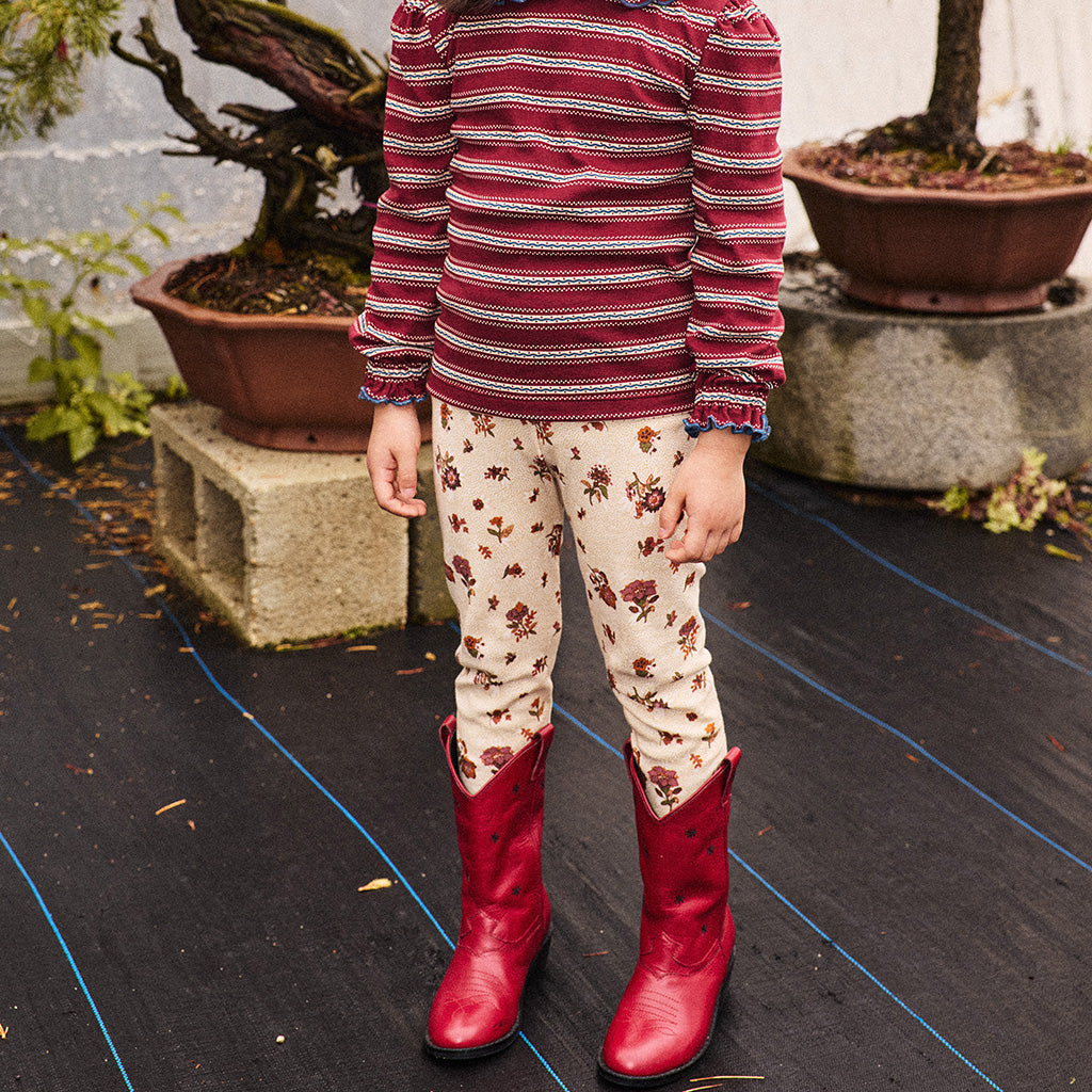 Misha & Puff Child Leggings String And Antique Rose Holyoke Floral