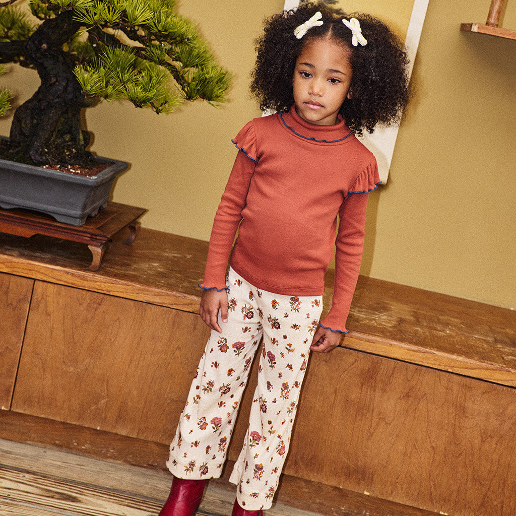 Misha & Puff Child A-Pants String And Antique Rose Holyoke Floral