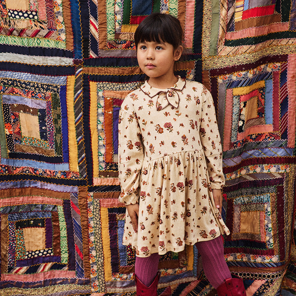 Misha & Puff Child Scout Dress String And Antique Rose Holyoke Floral