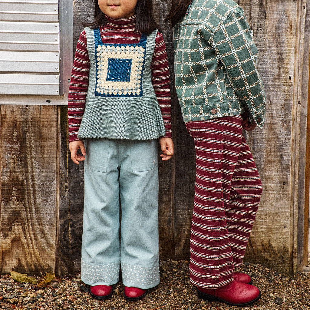 Misha & Puff Child Little Paths Kickstand Pants Onsen Blue