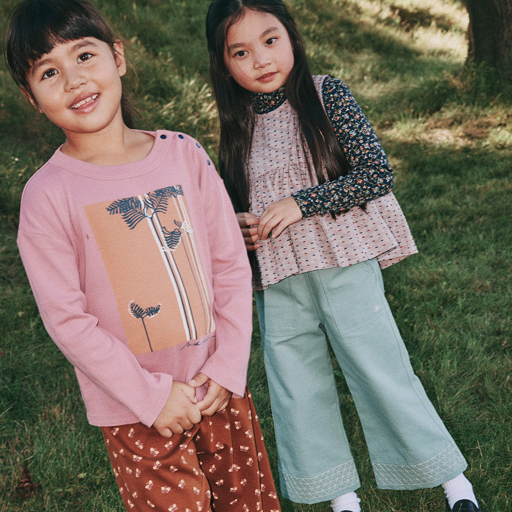 Misha & Puff Child Little Paths Kickstand Pants Onsen Blue