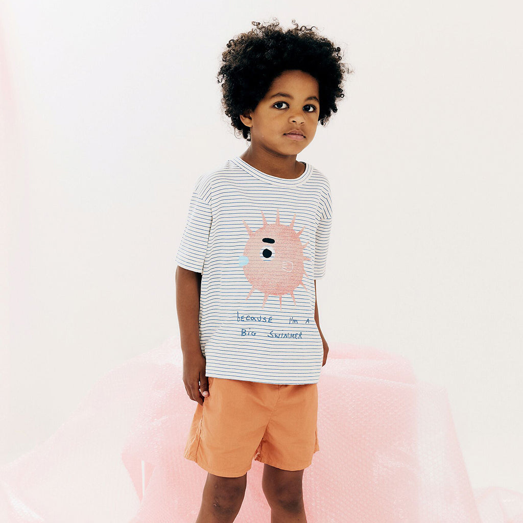 Morley Child Vem T-Shirt Cream Stripes