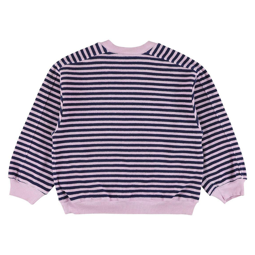 Morley Child Wagon Sweatshirt Terry Candy Pink Stripes