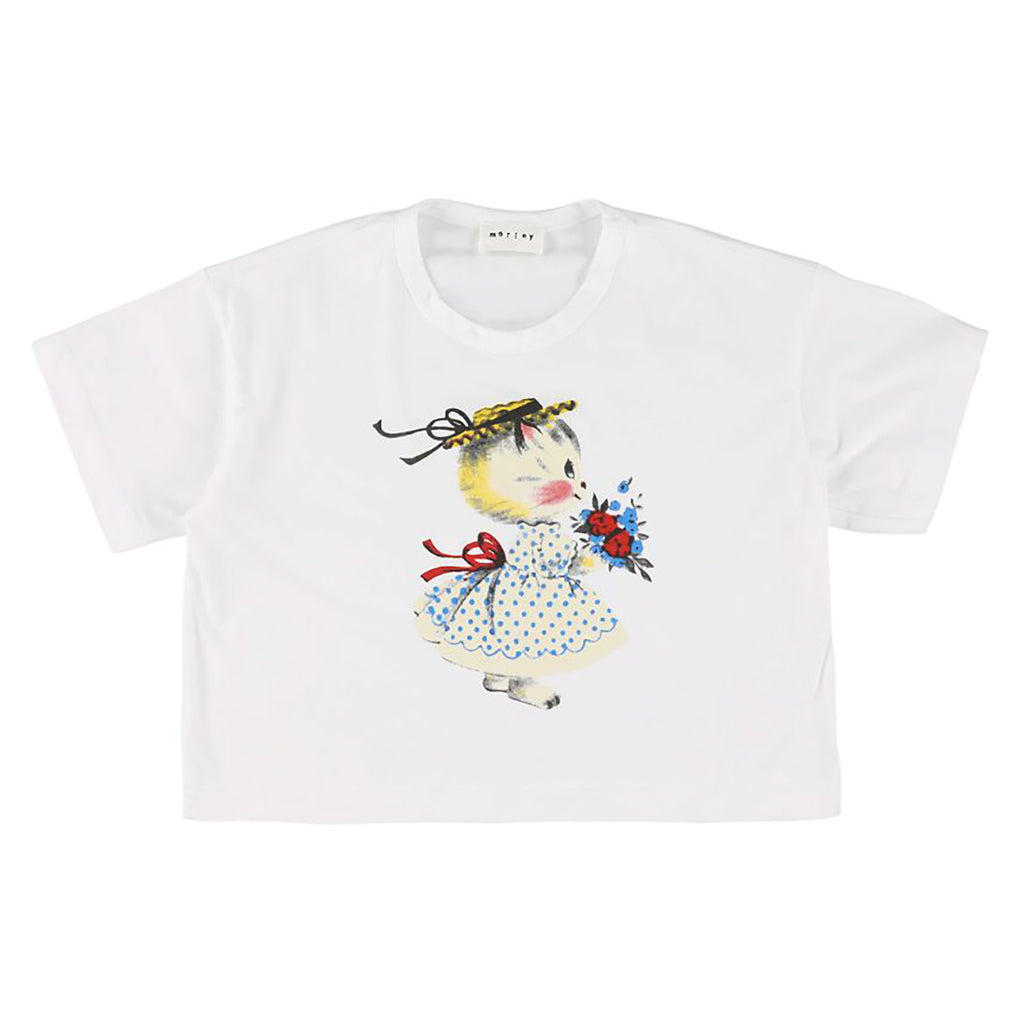 Morley Child Warsaw T-Shirt Rudy Cat Print White