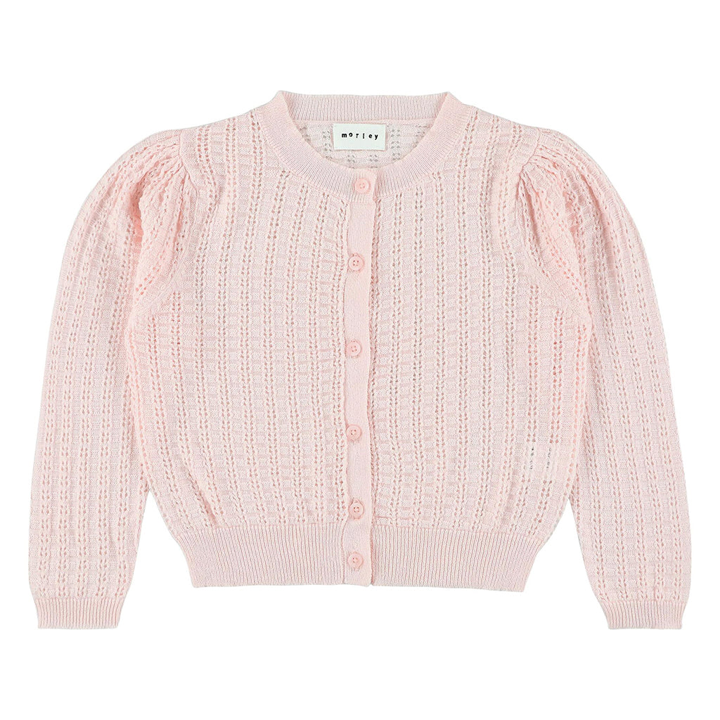 Morley Child Wifi Cardigan Vintage Poudre Pink