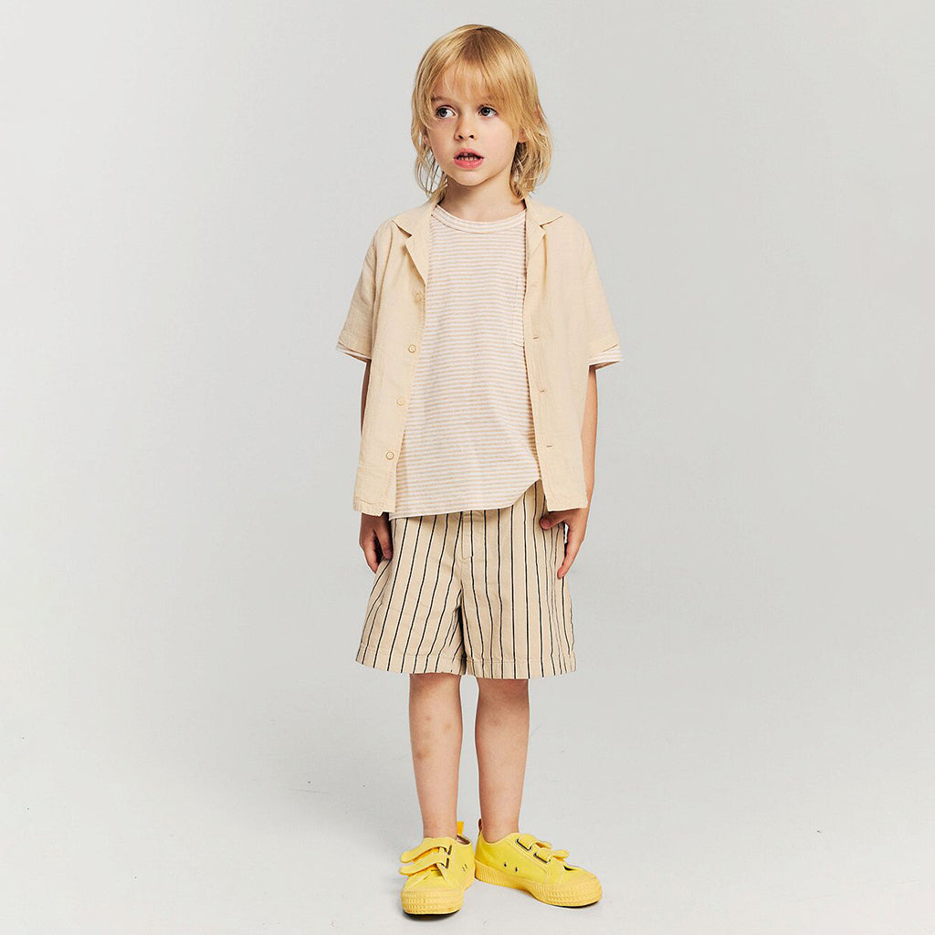 Morley Child Wild Shorts Ottila Almond Beige Stripes