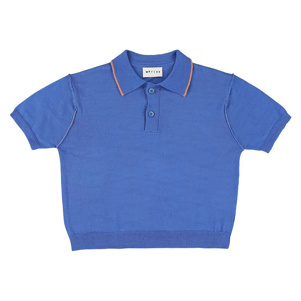 Morley Child Xalapa Knit Polo T-shirt Blue