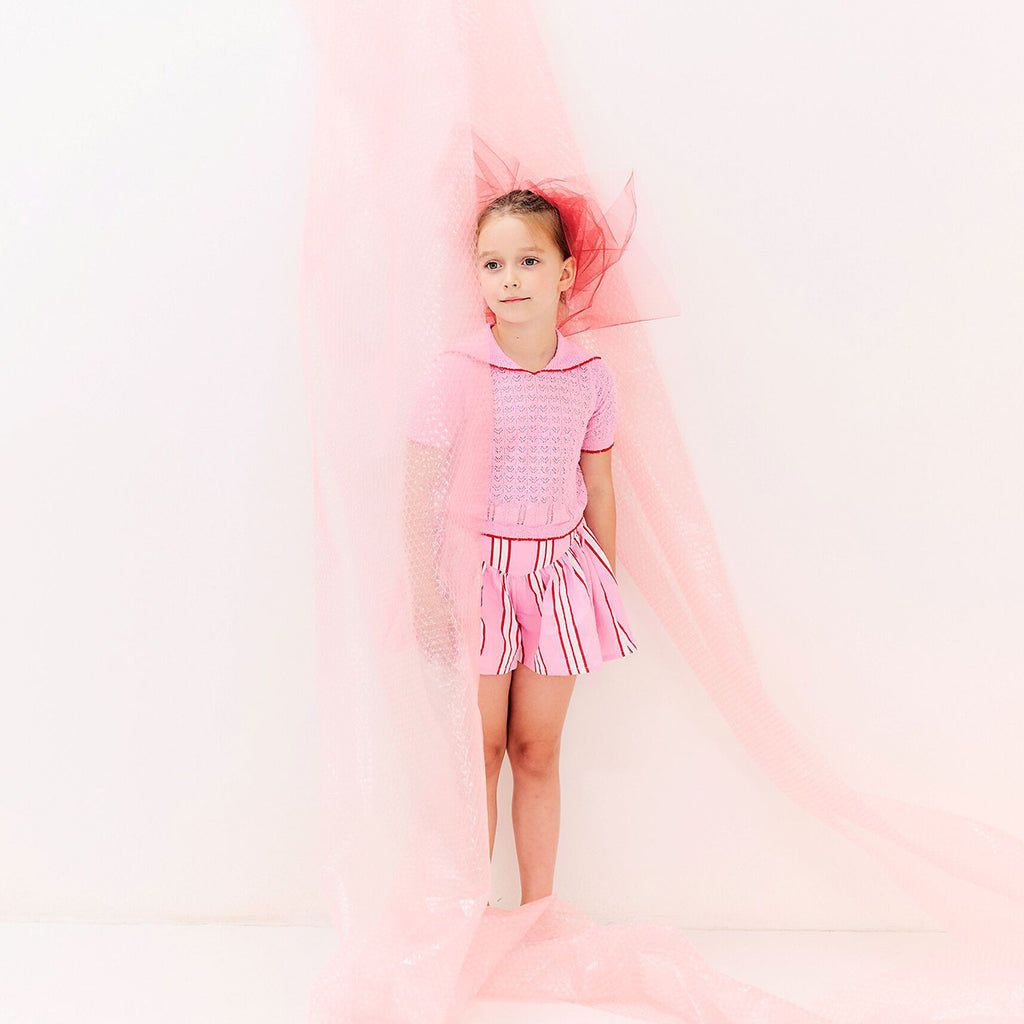 Morley Child Xango Knit T-shirt Soft Candy Pink