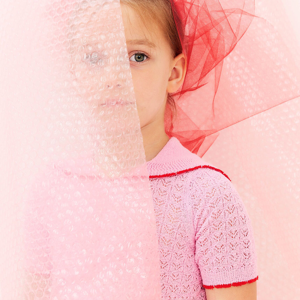 Morley Child Xango Knit T-shirt Soft Candy Pink