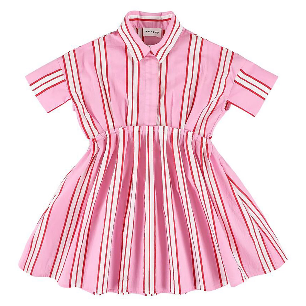 Morley Child Xoe Dress Pink Stripes