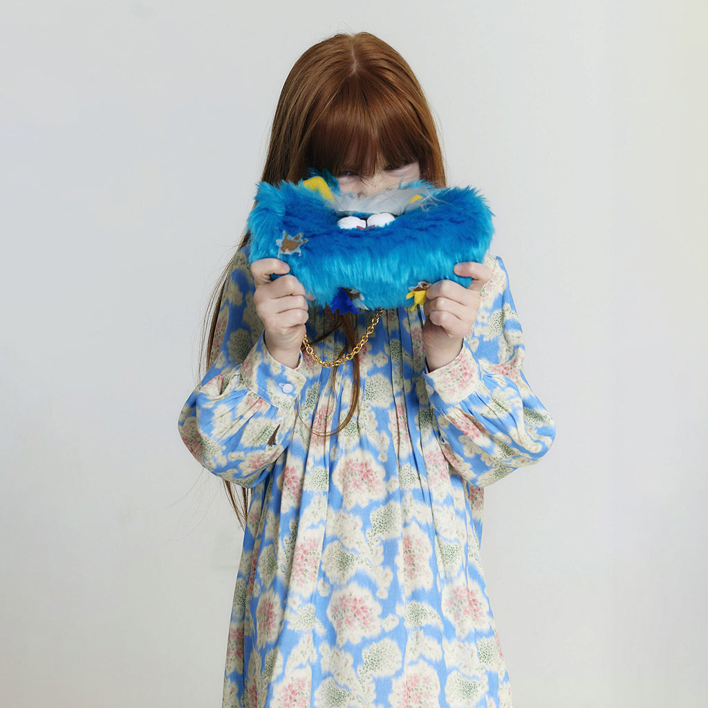 Morley Child Yda Dress Henri Blue Floral Print