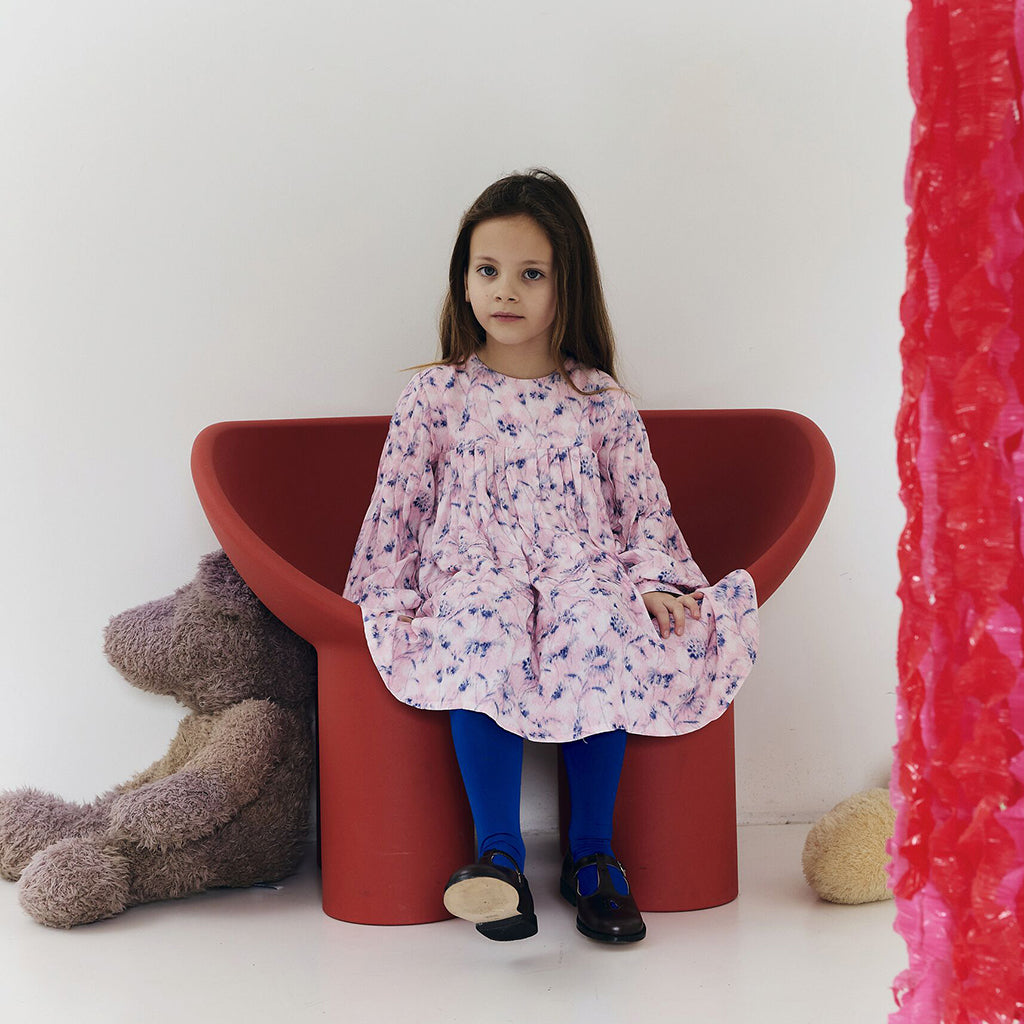 Morley Child Yndia Dress Sylvette Rose Pink Floral Print