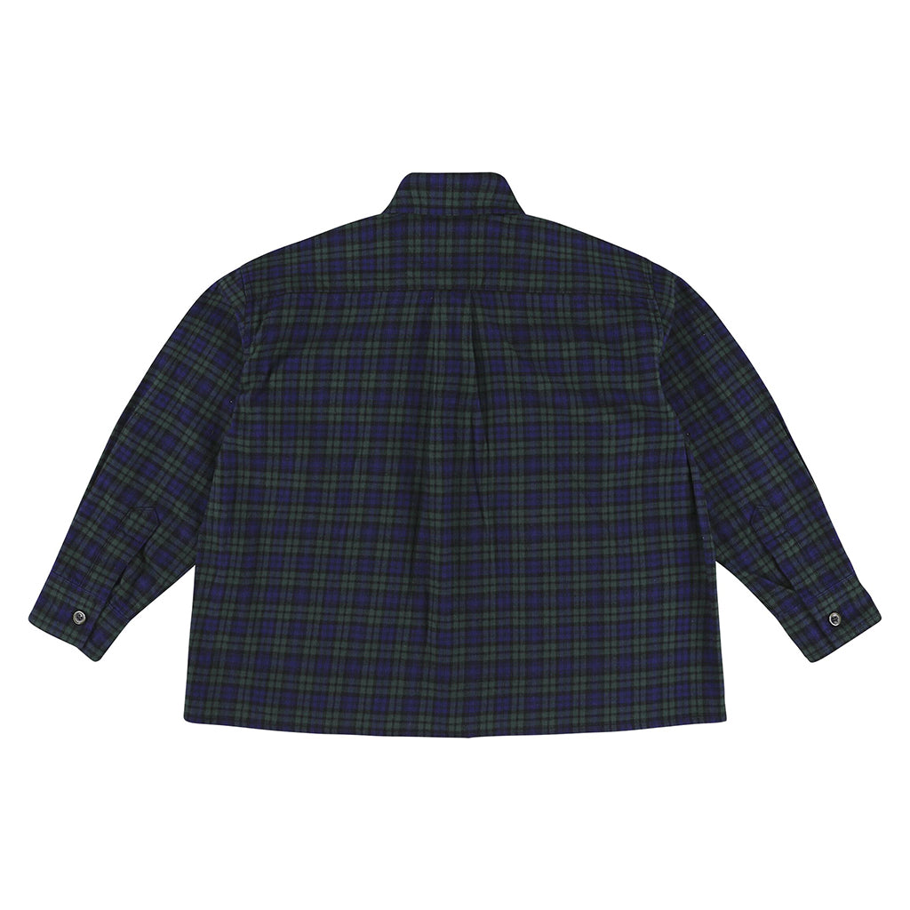 Morley Child Yver Shirt Polo Navy Blue Checks