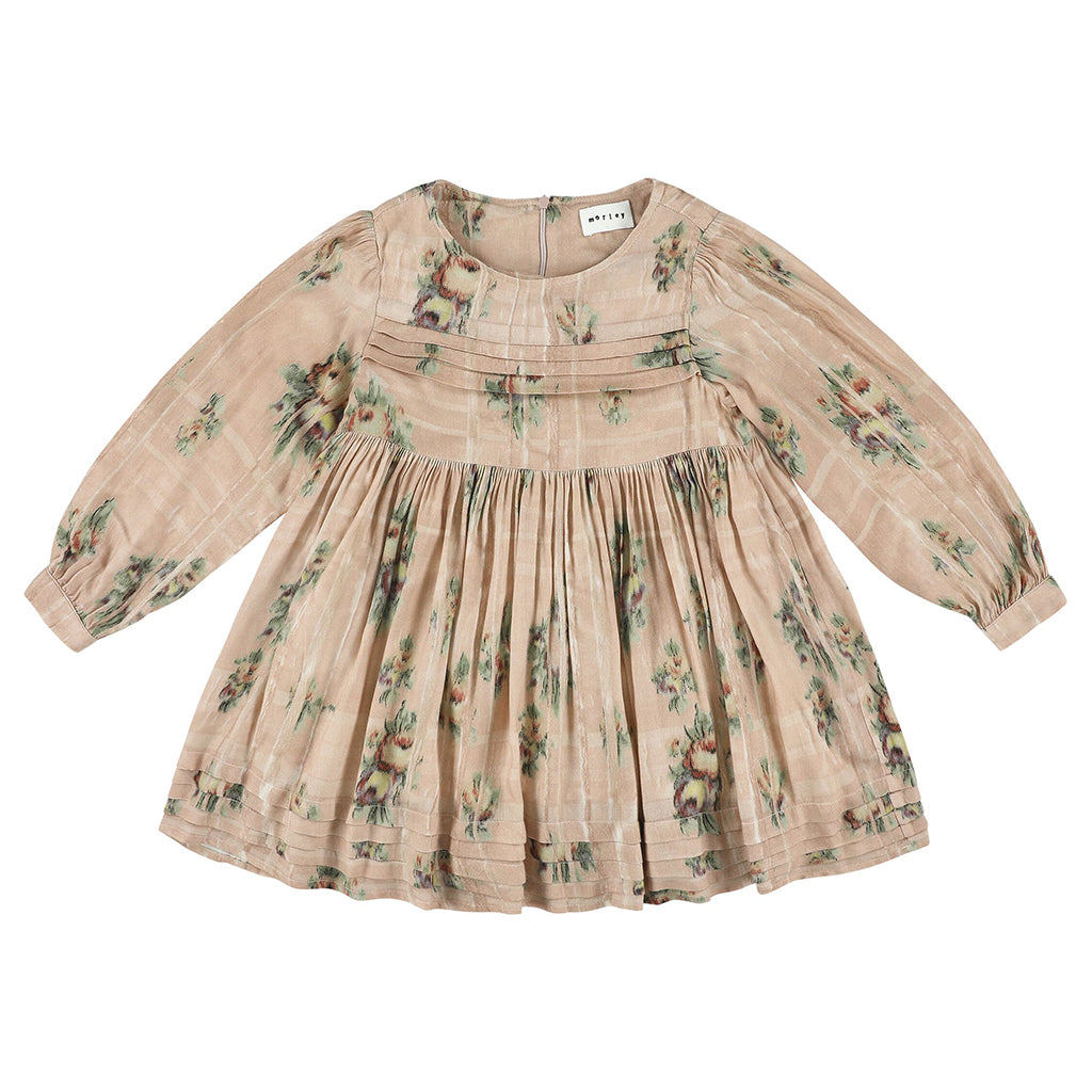 Morley Child Zakia Dress Peony Print Rose Pink