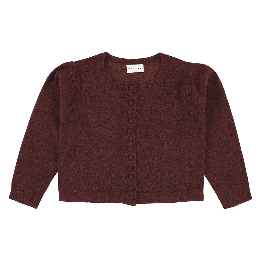 Morley Child Zerah Cardigan Bordeaux Red